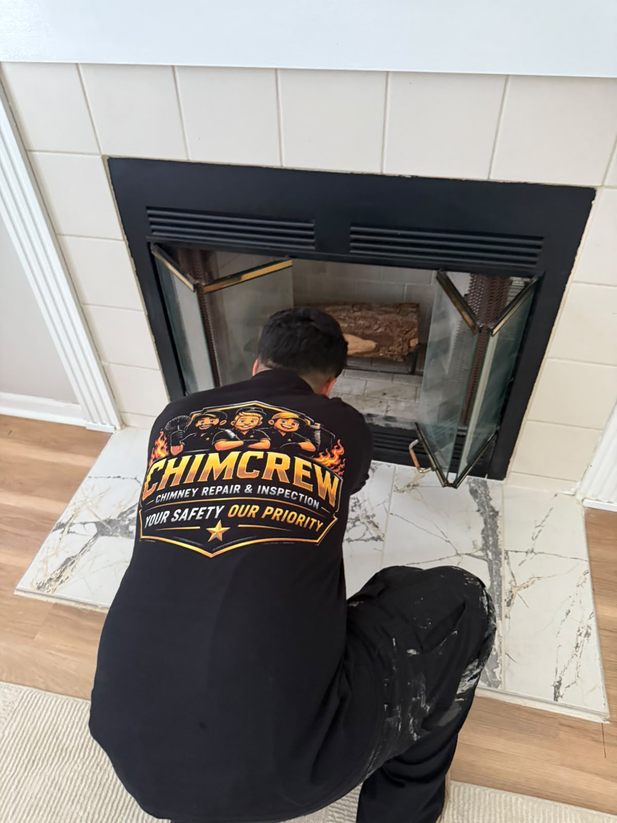 Fireplace Service — ChimCrew project in German Village, OH