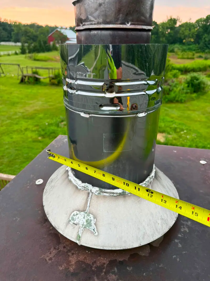 Stainless Liner Install — Chimcrew - Chimney Sweep & Repair project in Dublin, OH
