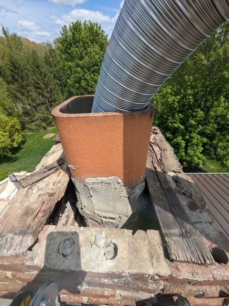 Flue Inspection — Chimcrew - Chimney Sweep & Repair project in Clintonville, OH